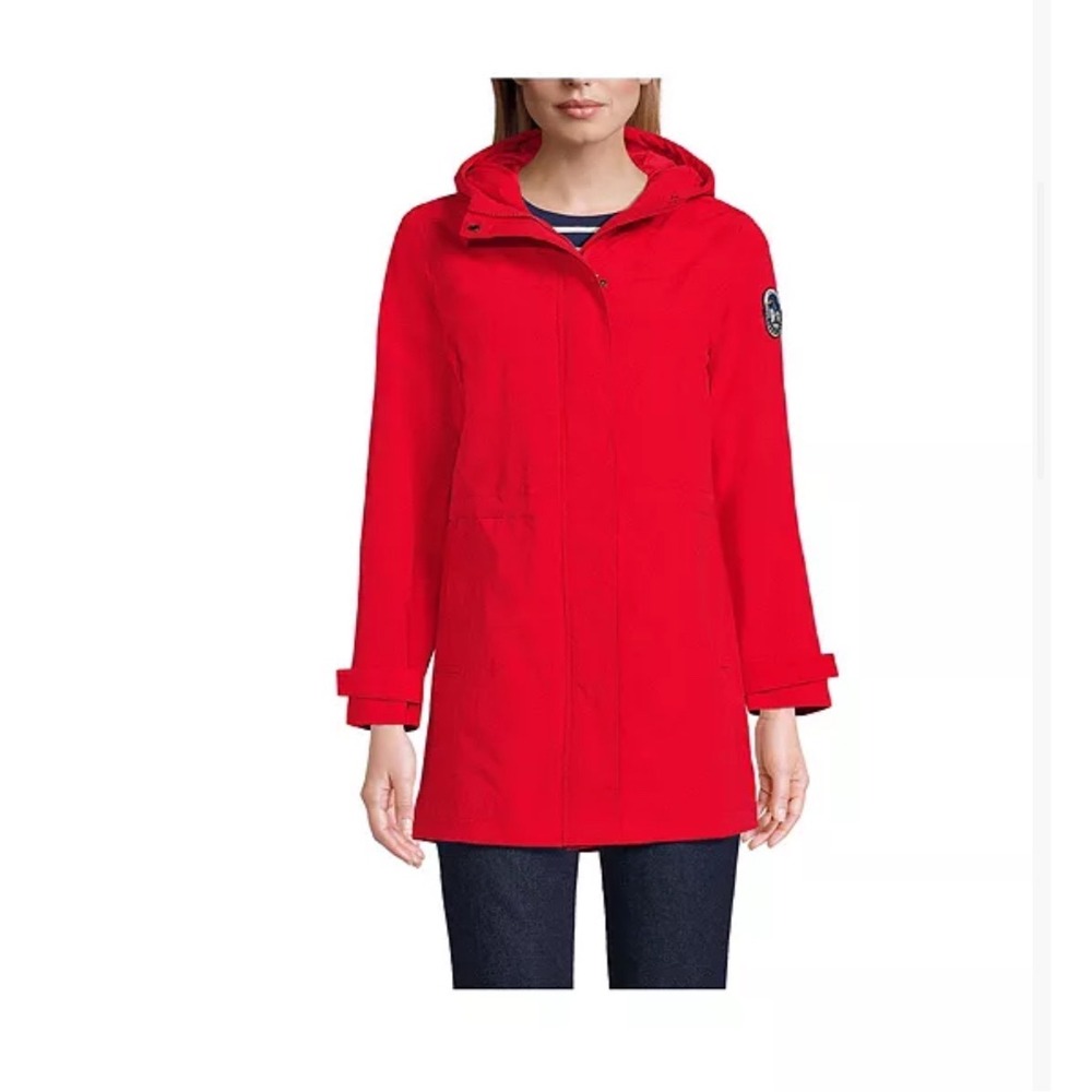 Lands End Squall Parka Redβ Waterproof Fleece Lined Jacket Gorpcore Cabincore